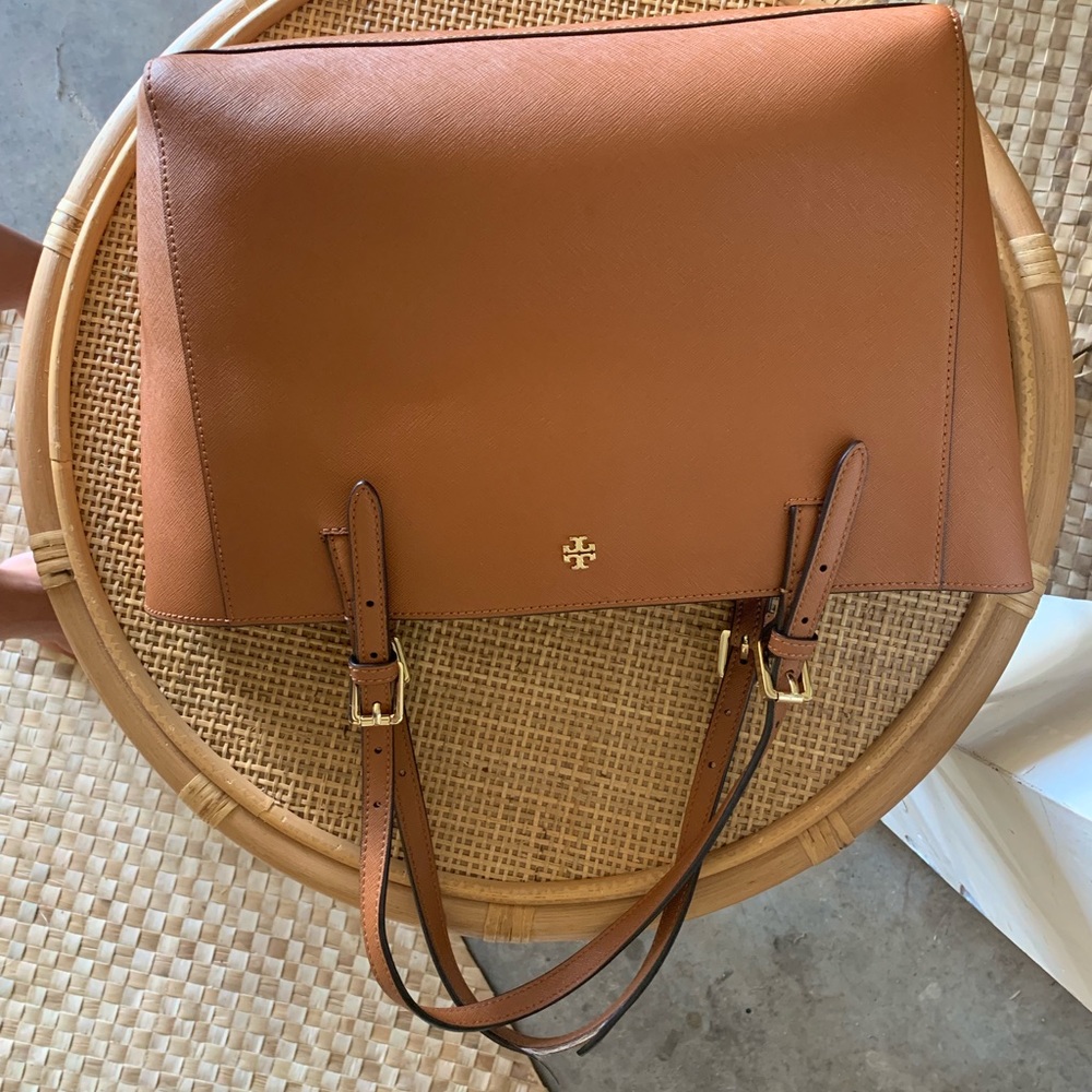 Tan Tory Burch Tote (Medium)